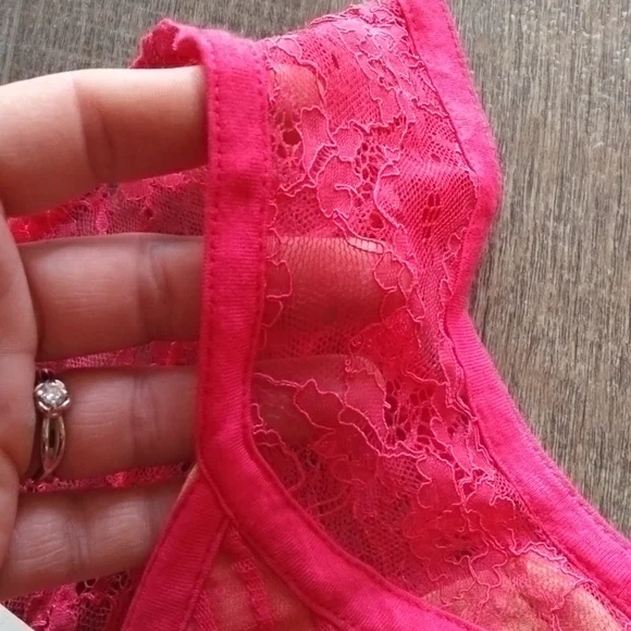 Lane Bryant brand new hot pink and flesh tone bodycon - Picture 3 of 4